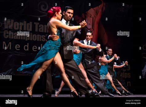 Tango dance group in the World Tango Championships, dance competition ...