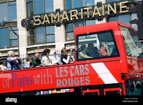 Sightseeing tour bus. Paris. France Stock Photo - Alamy