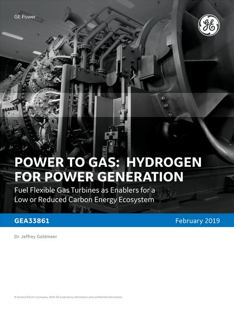 HYDROGEN for POWER GENERATION Fuel Flexible Gas Turbines As Enablers for a Low Or Reduced Carbon ...