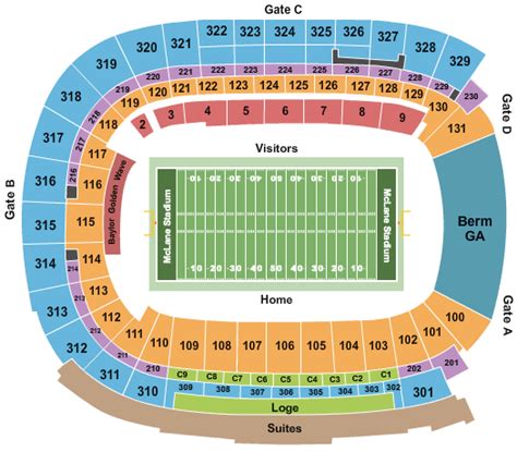 McLane Stadium Seating Chart | Star Tickets