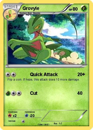 Pokémon Grovyle 143 143 - Quick Attack - My Pokemon Card