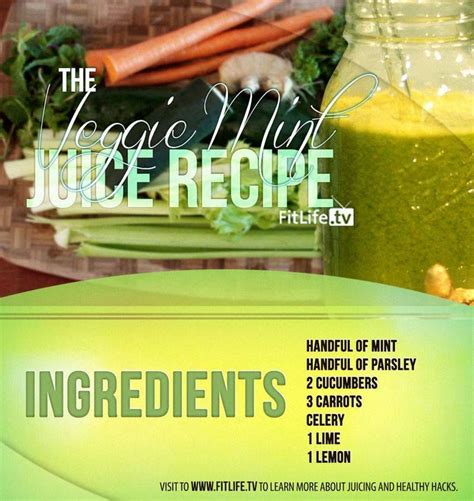 The Veggie Mint Juice.. If you have read the benefits of mint and loved it more, then try making ...