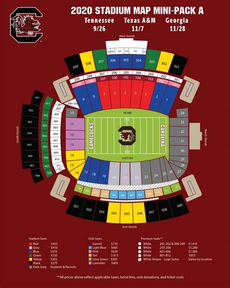 Williams Brice Stadium Seating Chart By Rows – Two Birds Home