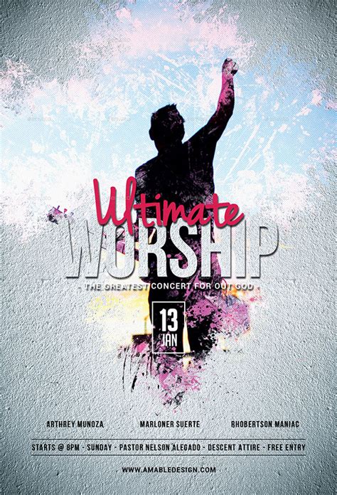 Worship Flyer Templates | Free & Premium Photoshop | Vector | PDF | EPS ...