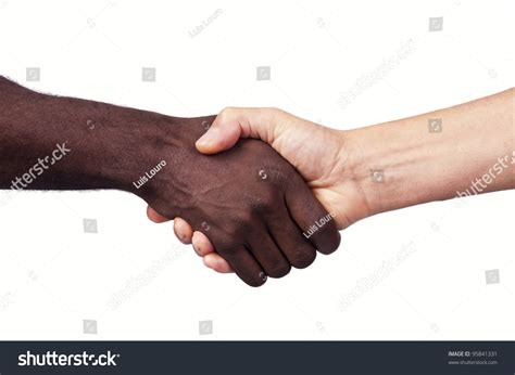 Hands Of Different Races Together Isolated In White Stock Photo 95841331 : Shutterstock