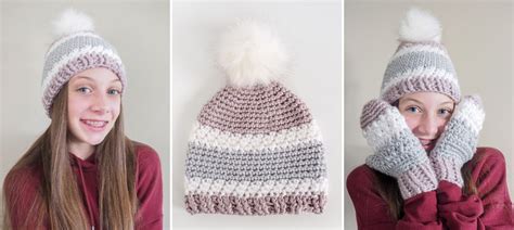 Winter Warmth Crochet Beanie Pattern - Double Crochet