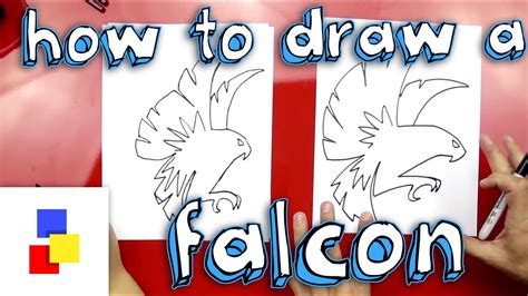 How To Draw A Falcon For Kids 1 draw a rectangle that will define the conditional proportions ...