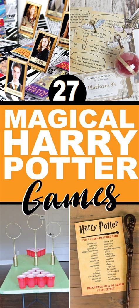 entertaining harry potter party games printables and group games ...