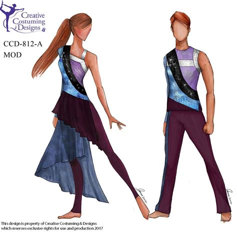 Male & Female | Color guard costumes, Color guard uniforms, Dance outfits