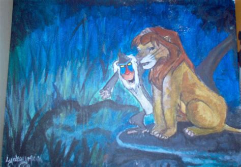 Simba and Rafiki by lyndzeepie on DeviantArt