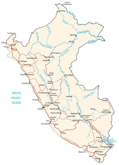 Map of Peru - GIS Geography