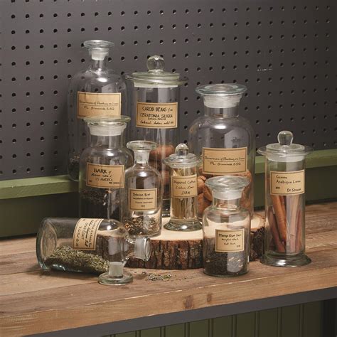 Botany Set/9 Apothecary Jars