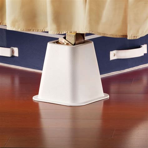 Useful Bed Risers | Bed risers, Dorm room storage, Dorm storage