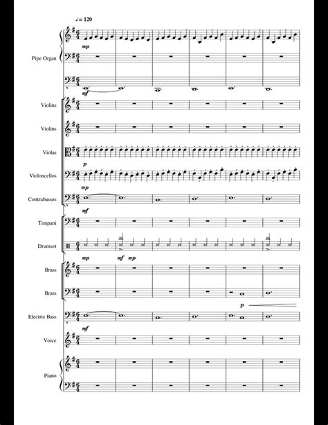 Interstellar: No Time For Caution (~2:00-End) sheet music for Piano ...