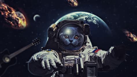 Cat In Space 4k Wallpaper,HD Artist Wallpapers,4k Wallpapers,Images,Backgrounds,Photos and Pictures