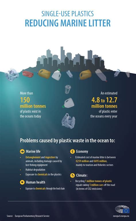 Single Use Plastic in the sea - infographic #zerowaste #plasticfree #reduceplastic # ...