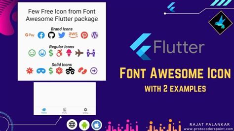 Icons in flutter - font awesome flutter