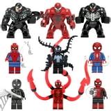 9 Pcs Superhero Venom Minifigures Spidarman Action Figures Building ...