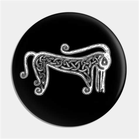 Pictish Symbol Pictish Beast - Pict - Pin | TeePublic