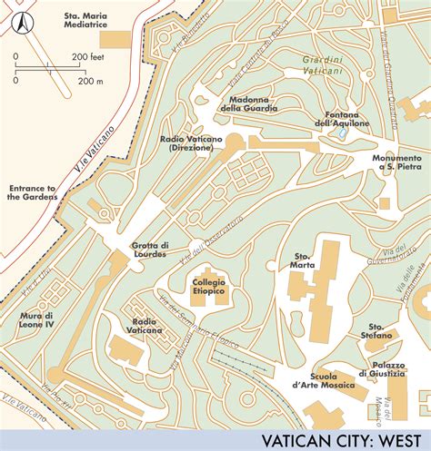 Map of The Vatican | The Vatican | Fodor's Travel Guides