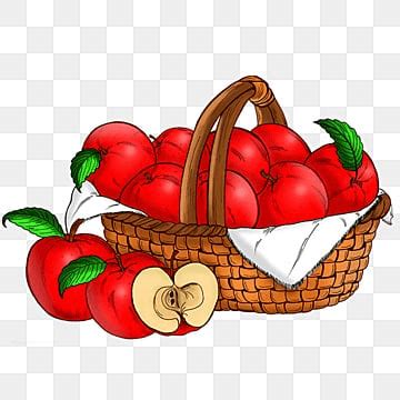 Basket Of Apples PNG, Vector, PSD, and Clipart With Transparent Background for Free Download ...