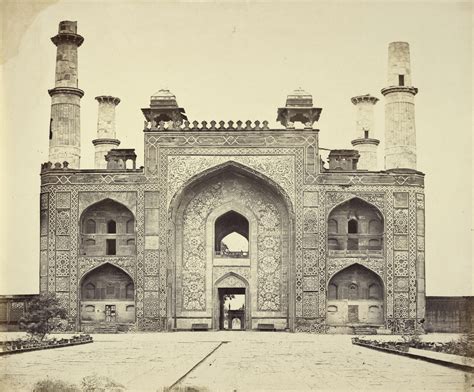 Tomb of Akbar the Great in Sikandra, a Suburb of Agra, Uttar Pradesh - c1860's - Old Indian Photos