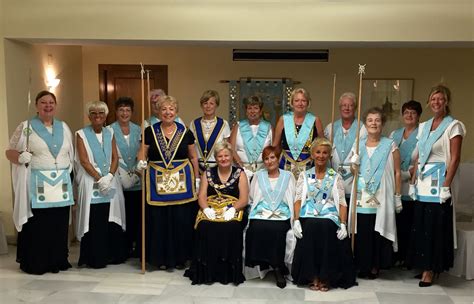 HFAF Women Freemasons at a meeting of Costa Blanca Lodge of Tranquility ...