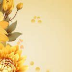 Yellow Flowers Background Image