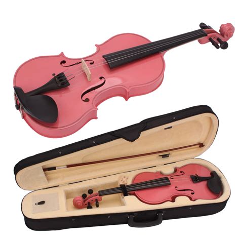 1/4 Size Beginners Instruments Acoustic Violin Set for Kids Children ...