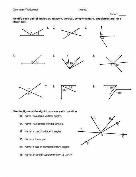 50 Pairs Of Angles Worksheet Answers – Chessmuseum Template Library