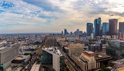 View of Los Angeles from City Hall Observation Deck Editorial Stock ...