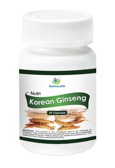 Nutri Korean Ginseng 30 Capsules at Rs 600 | Ginseng Tablets in ...