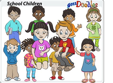 Children clipart school children in clip art teacher and | Etsy