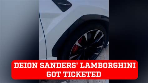 Deion Sanders? Lamborghini got ticketed by parking policer - MARCA TV English