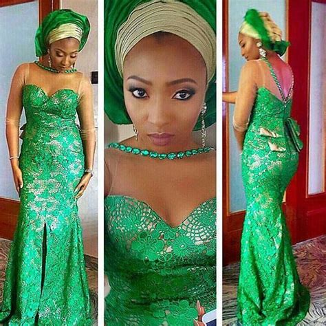 latest aso ebi style (4) | Evening dress fashion, Lace formal dress ...