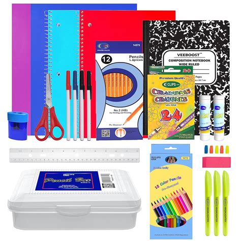 School Supplies for Kids, Back to School Supply Box, Supplies for Girls Or Boys, Double Supply ...