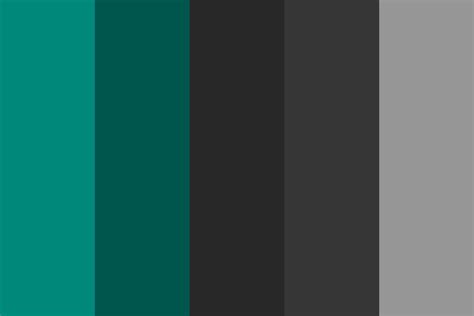 Dark Material Teal Color Palette