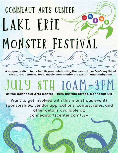 Lake Erie Monster Show Vendor | Conneaut Arts Center