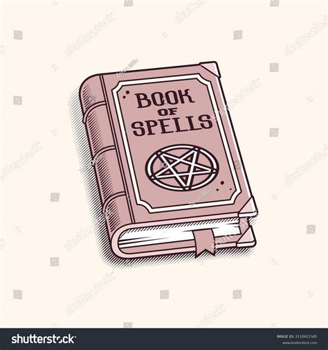 Book Spells Vintage Drawing Magic Book Stock Vector (Royalty Free) 2110421585 | Shutterstock