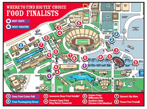 Map your route to the 8 fried food finalists at the State Fair of Texas | State fair, Texas ...