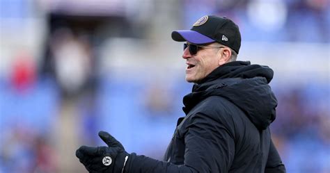 Chargers' Jim Harbaugh Attends Brother John, Ravens' Playoff Game vs ...