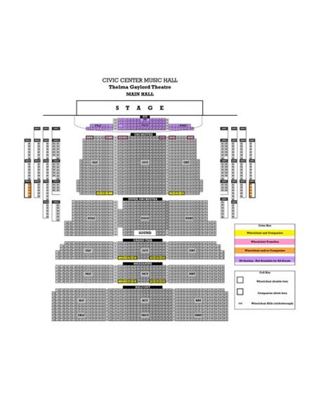 Civic Center Music Hall Oklahoma City Ok Seating Chart | Elcho Table