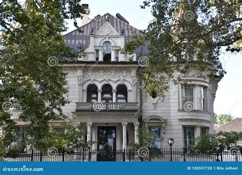 Governor`s Mansion in Salt Lake City, Utah Stock Photo - Image of exterior, outside: 105597728