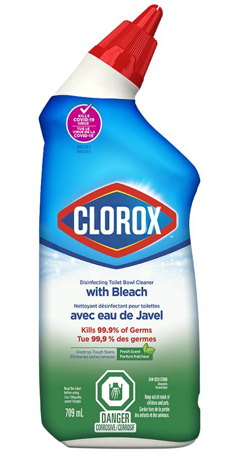 Clorox® Disinfecting Toilet Bowl Cleaner with Bleach | Clorox Canada