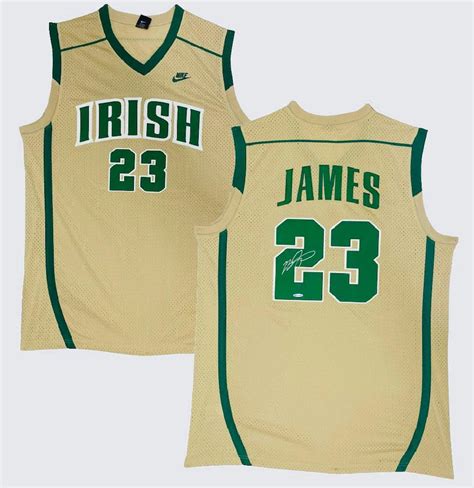 LeBron James Signed St. Vincent - St. Mary High School Jersey (UDA COA ...