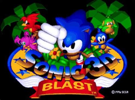 Sonic 3D Blast (1996) promotional art - MobyGames