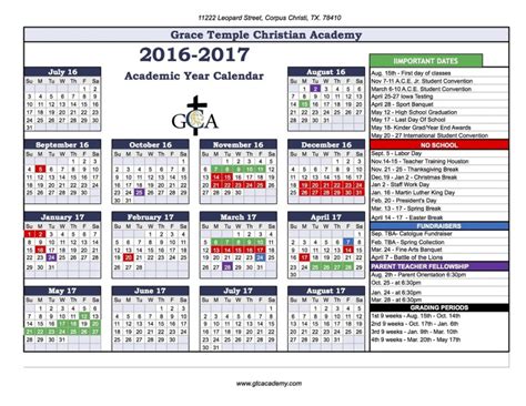 Corpus Christi School Calendar 24-25 - Good calendar idea