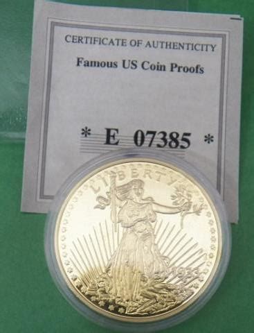 Lot - 1933 Double Eagle Gold Replica