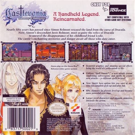 Castlevania: Harmony of Dissonance for Game Boy Advance - Sales, Wiki, Release Dates, Review ...