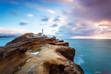 - Castle Point lighthouse at dawn, Wellington region, New Zealand | Royalty Free Image